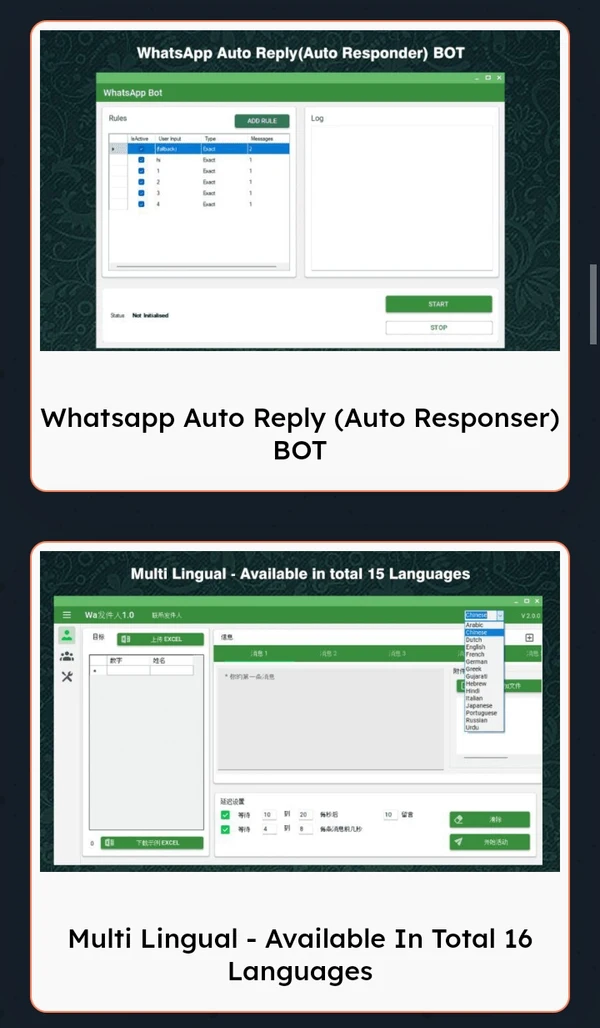 Bulk WhatsApp sender contact import